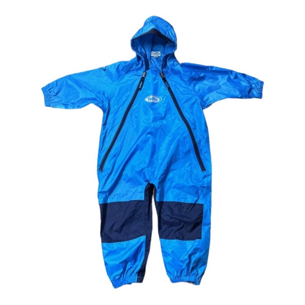 Tuffo Muddy Buddy Size 2T Blue One Piece Rain Snow Suit Waterproof Hiking
